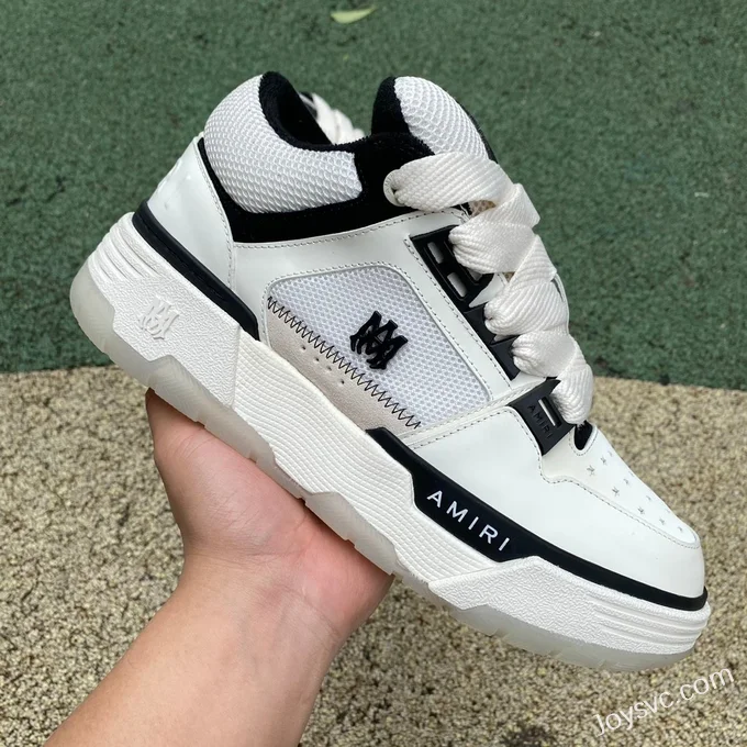 AMIRI MA-1 White Black Low Top Sneakers