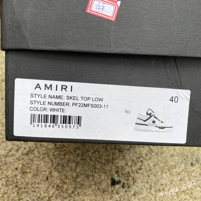 AMIRI MA-1 White Black Low Top Sneakers