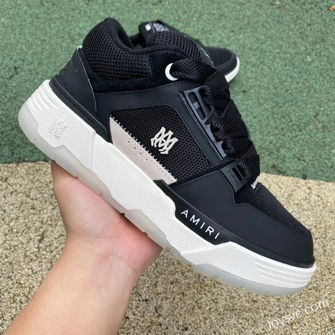 AMIRI MA-1 Black White Grey Low Top Sneakers