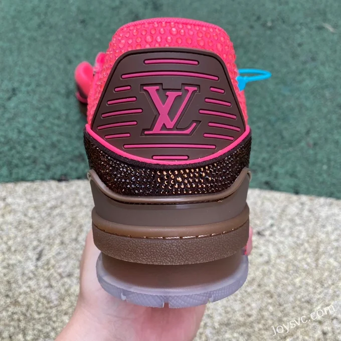 Louis Vuitton Trainer Crystal Pink Brown Pure Version