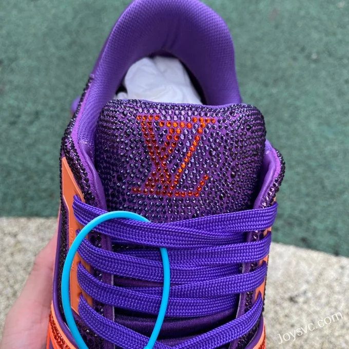 Louis Vuitton Trainer Crystal Purple Orange Pure Version