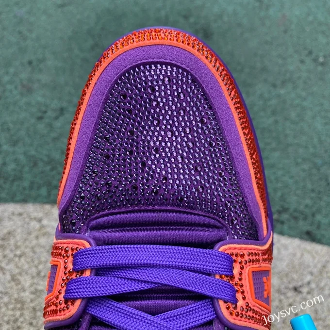 Louis Vuitton Trainer Crystal Purple Orange Pure Version