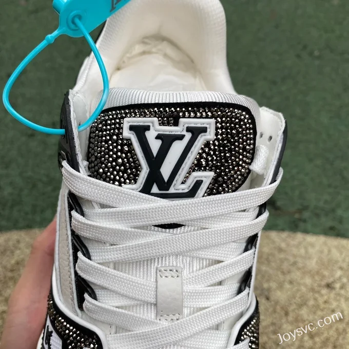 Louis Vuitton Trainer Crystal Black White Pure Version