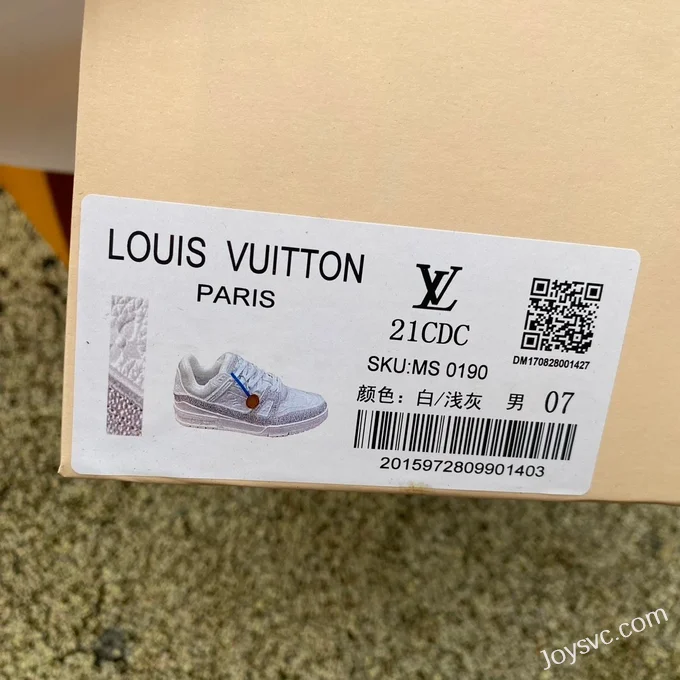 Louis Vuitton Trainer Crystal White Pure Version