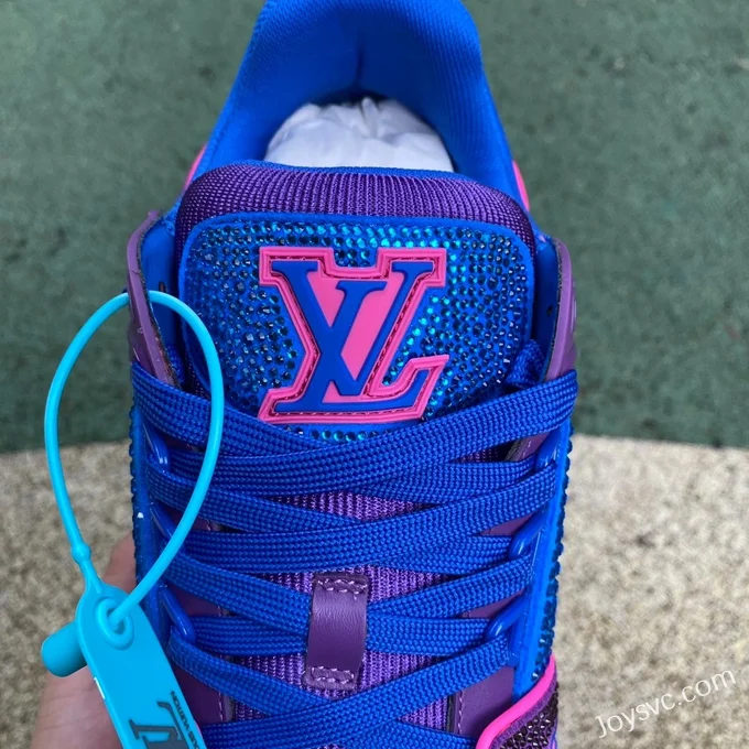 Louis Vuitton Trainer Crystal Blue Pink Pure Version