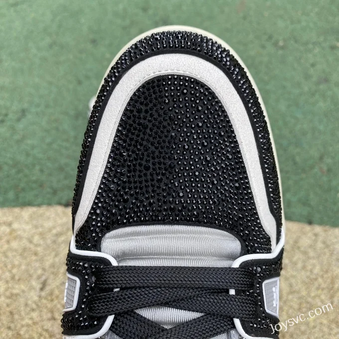 Louis Vuitton Trainer Crystal Black Cement Pure Version