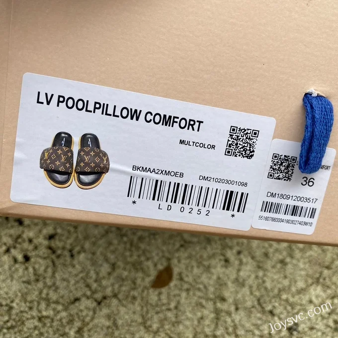 Louis Vuitton Comfort Black Brown Slides