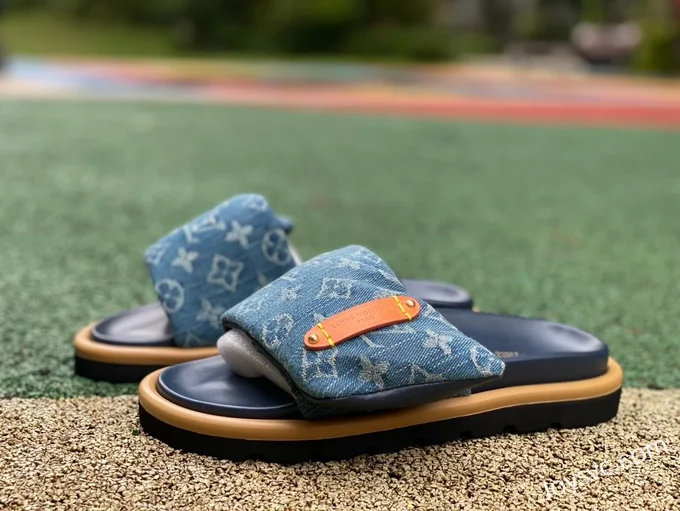 Louis Vuitton Comfort Denim Slides