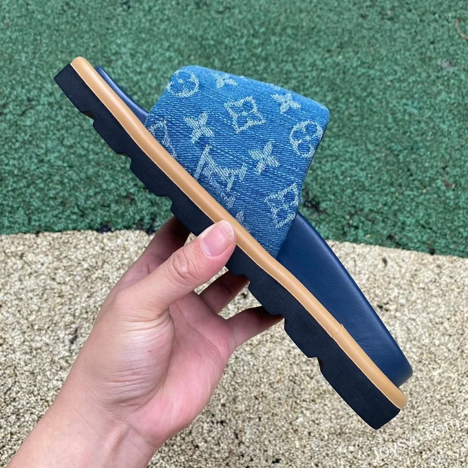 Louis Vuitton Comfort Denim Slides