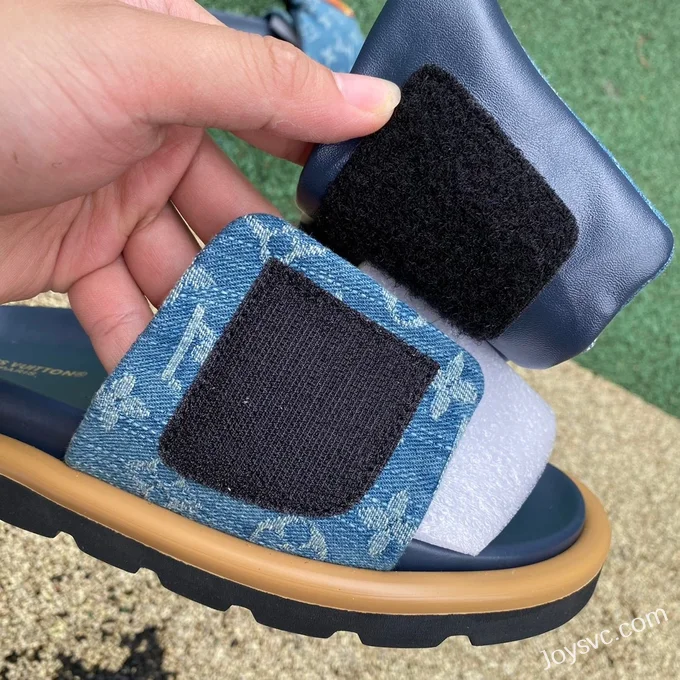 Louis Vuitton Comfort Denim Slides