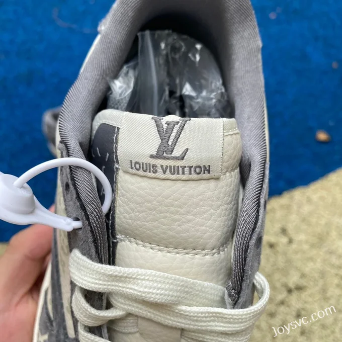 Travis Scott x Louis Vuitton x Air Jordan 1 Low SJ2068-001 White Grey Retro