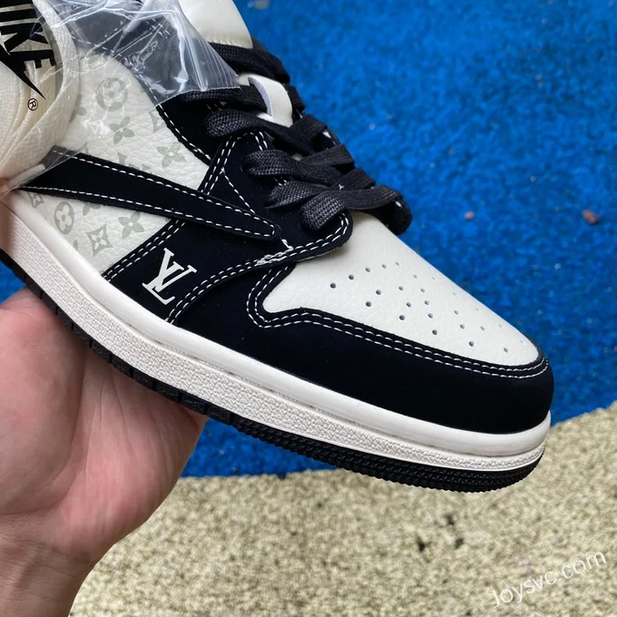 Travis Scott x Louis Vuitton x Air Jordan 1 Low LX1988-200 Black White Retro