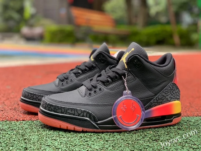 J Balvin x Air Jordan 3 FN0344-001 Black Rainbow