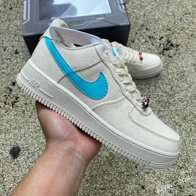 RTFKT x Nike Air Force 1 Human Beige Blue FQ3954-100