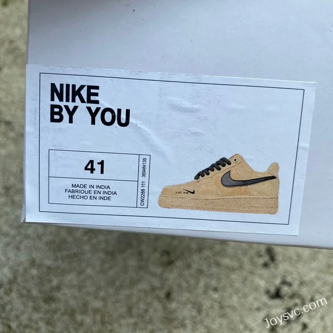 Nike Air Force 1 BY YOU Wheat Black Hook