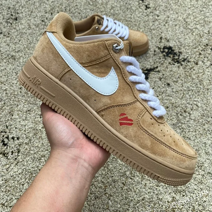 Nike Air Force 1 BY YOU Wheat White Hook