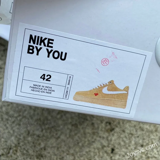 Nike Air Force 1 BY YOU Wheat White Hook