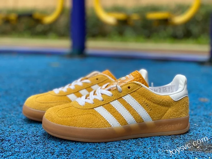 Adidas Gazelle White Yellow Retro Sneakers HQ8716