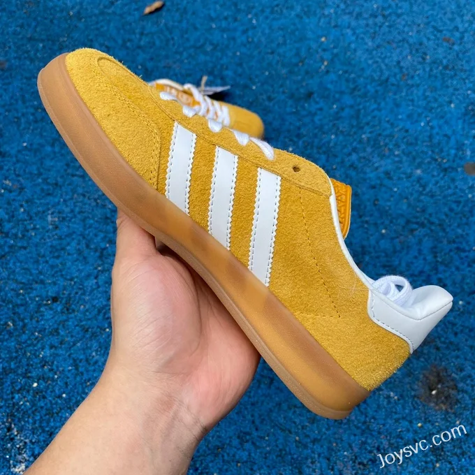 Adidas Gazelle White Yellow Retro Sneakers HQ8716