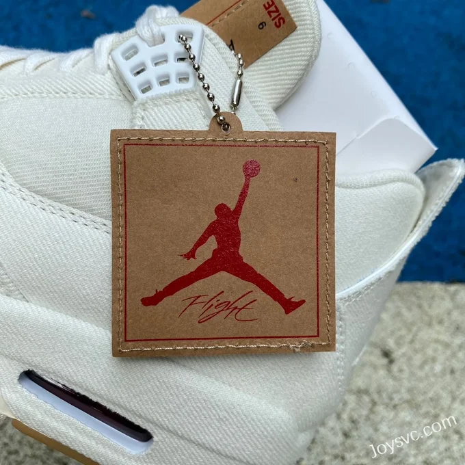 Levis x Air Jordan 4 AO2571-100 White