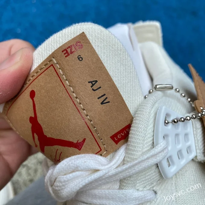 Levis x Air Jordan 4 AO2571-100 White