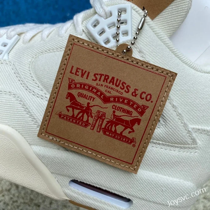 Levis x Air Jordan 4 AO2571-100 White