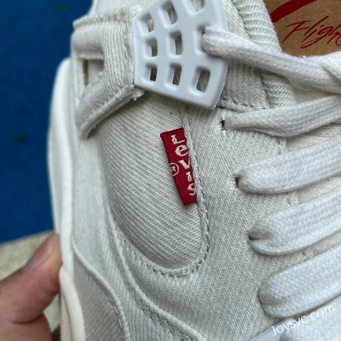 Levis x Air Jordan 4 AO2571-100 White