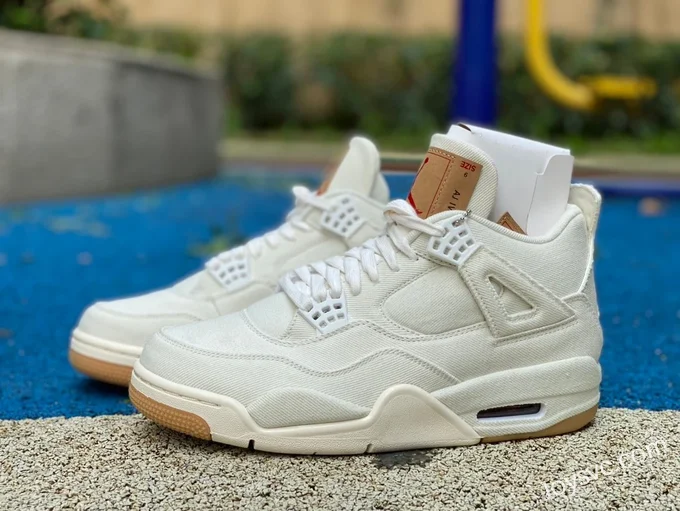 Levis x Air Jordan 4 AO2571-100 White