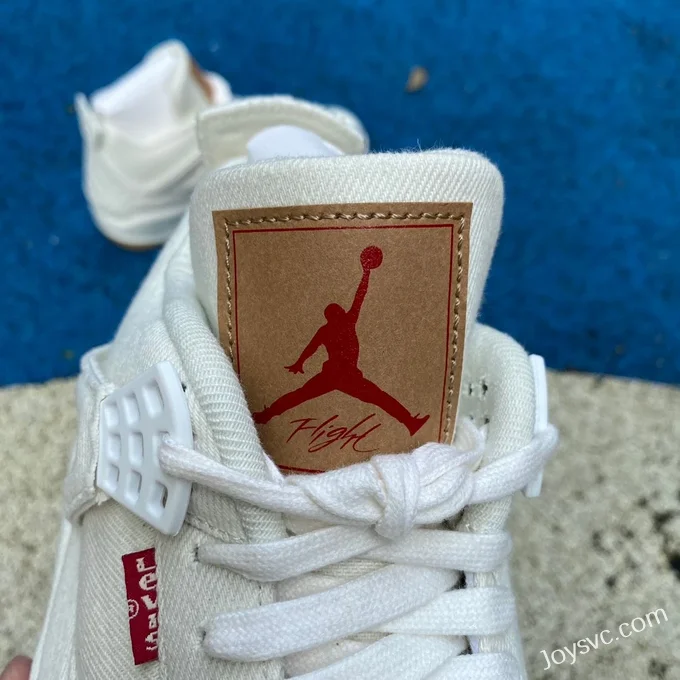 Levis x Air Jordan 4 AO2571-100 White