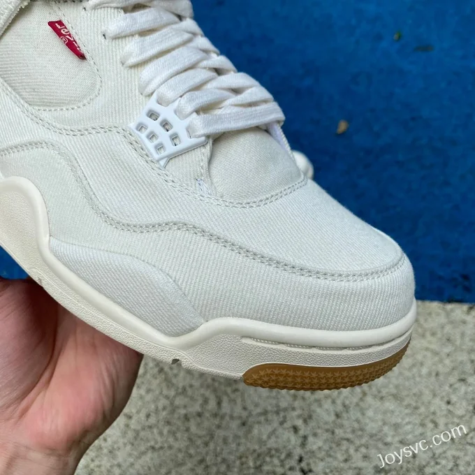 Levis x Air Jordan 4 AO2571-100 White