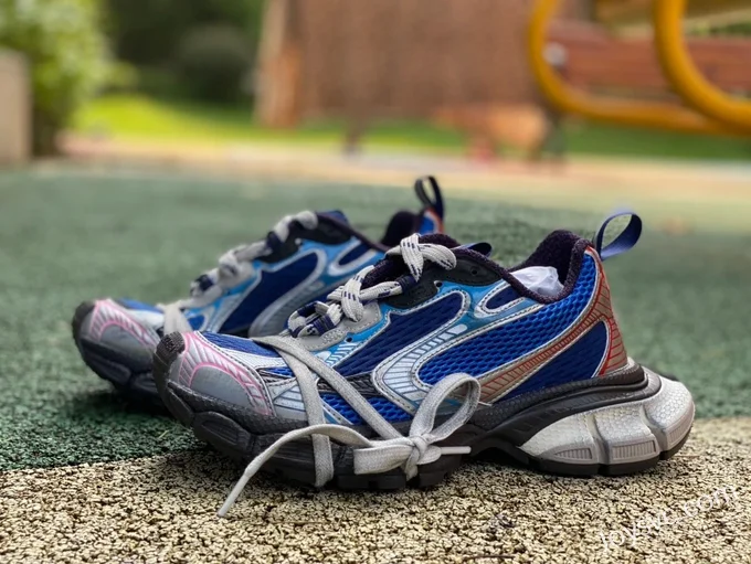 Balenciaga 3XL Blue Silver Pink Pure Original Vintage Dad Shoes