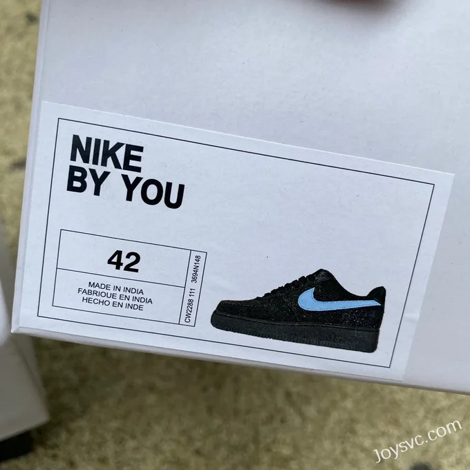 Nike Air Force 1 BY YOU Black Blue