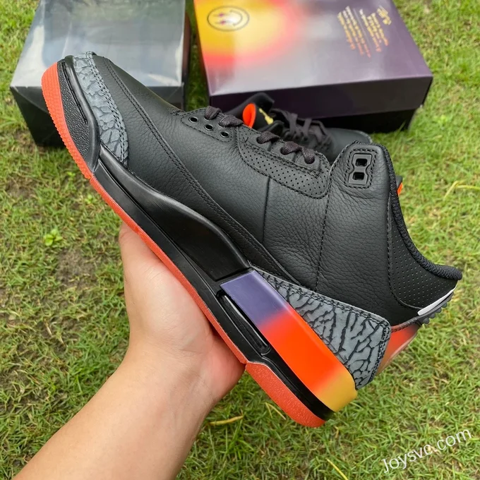 J Balvin x Air Jordan 3 FN0344-001 Black Rainbow