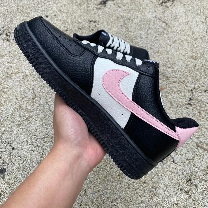 Nike Air Force 1 BY YOU Black White Pink