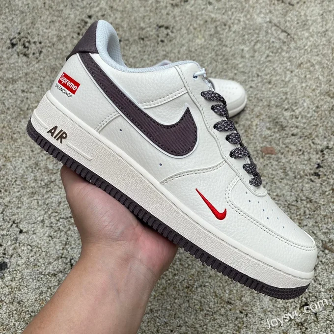 Supreme x Nike Air Force 1 BY YOU Beige Brown