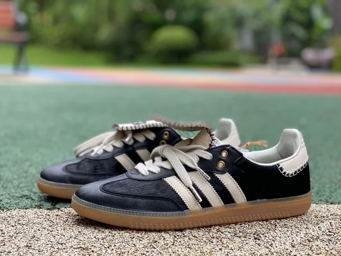 Wales Bonner x Adidas Samba Black Retro Sneakers IE0580