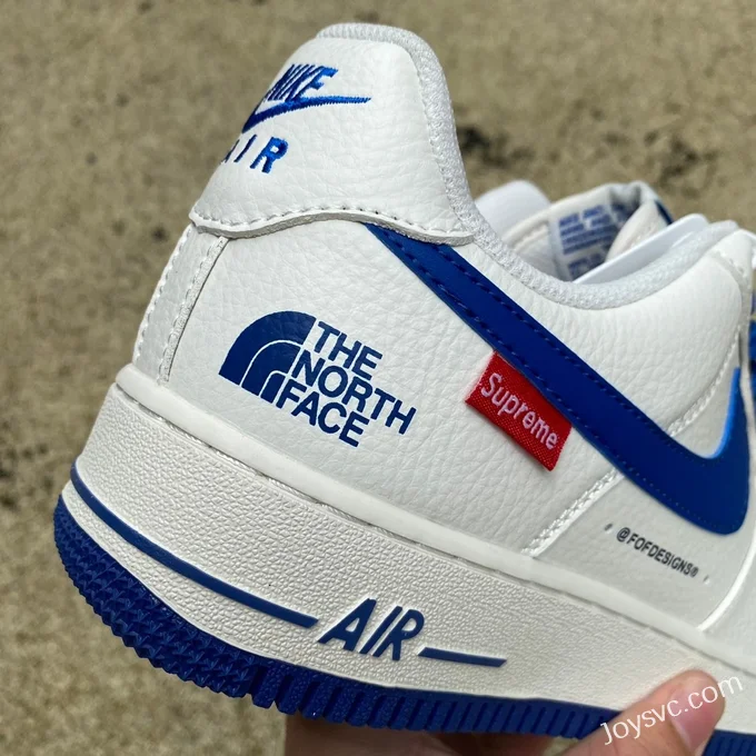 Supreme x Nike Air Force 1 White Blue BY YOU Fashion Sneakers