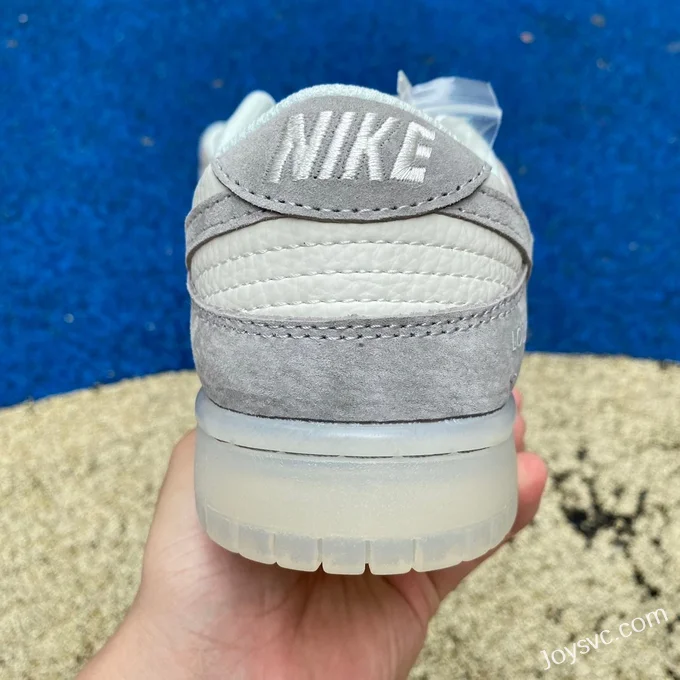 Nike Dunk x Louis Vuitton White Grey Suede Retro Sneakers CR8033-503