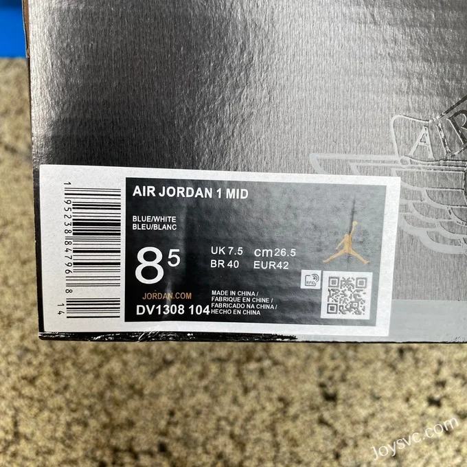 Air Jordan 1 Mid Blue White DV1308-104