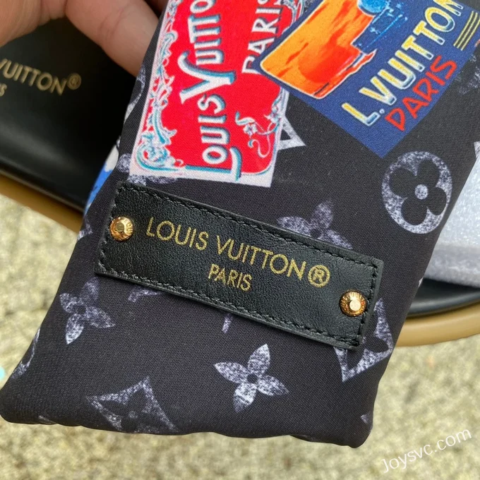 Louis Vuitton Pool Pillow Comfort Black Gum Slides