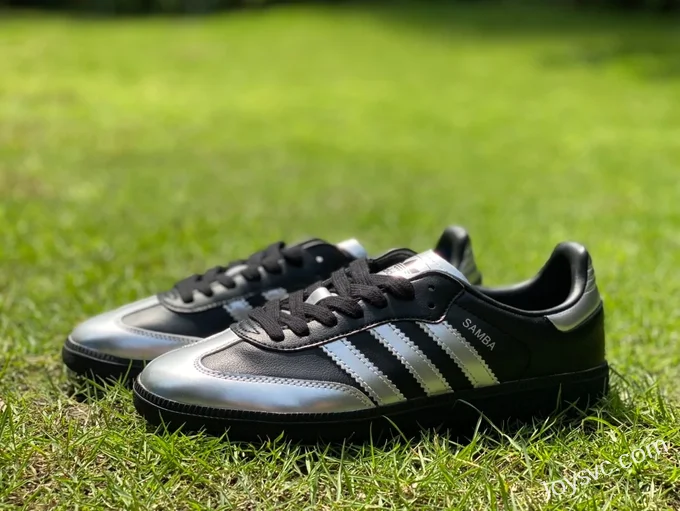 Wales Bonner x Adidas Samba Black Silver Retro Sneakers