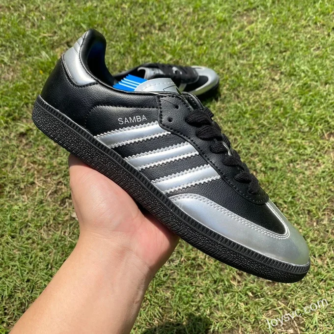 Wales Bonner x Adidas Samba Black Silver Retro Sneakers