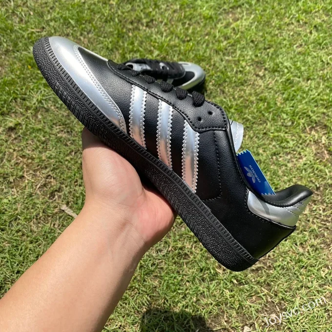 Wales Bonner x Adidas Samba Black Silver Retro Sneakers