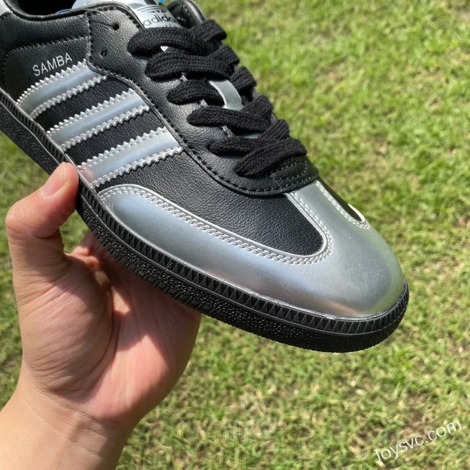 Wales Bonner x Adidas Samba Black Silver Retro Sneakers