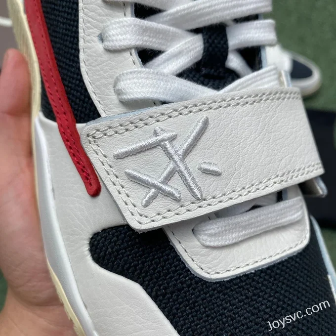 Travis Scott x Jordan Cut The Check FZ8117-101 White Black Red Cut Piece Version