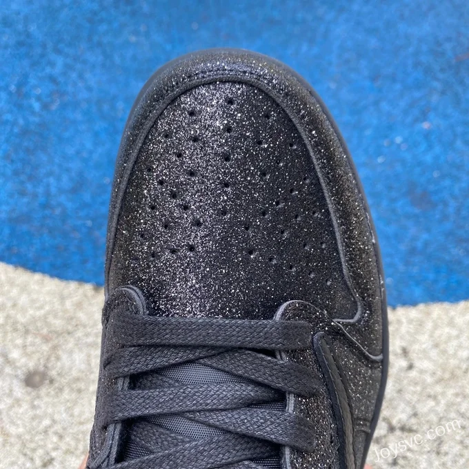 Travis Scott x Air Jordan 1 Low DM7866-282 Black Sparkle Reverse Swoosh