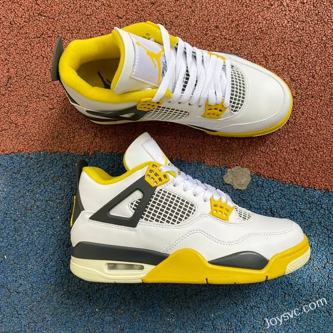 Air Jordan 4 AQ9129-101 White Orange