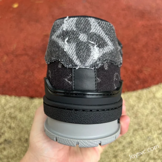 Louis Vuitton Trainer Black Grey G Version