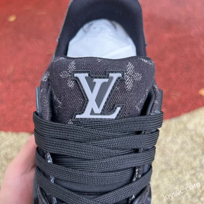 Louis Vuitton Trainer Black Grey G Version