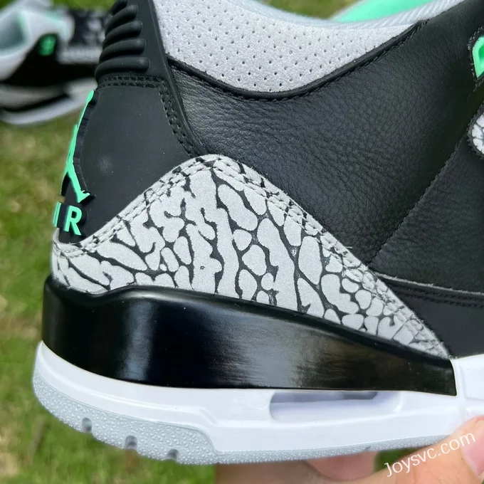 Air Jordan 3 Green Glow CT8532-031 Black Green